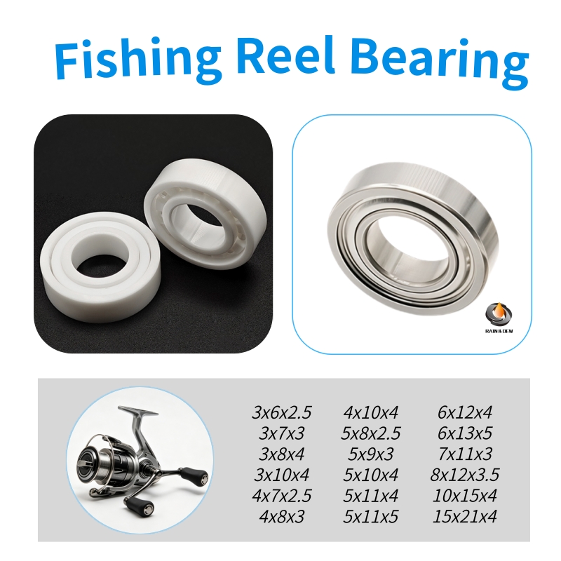 Baitcasting Reel - 1/5/10 Pezzi Cuscinetti Ibridi in Ceramica