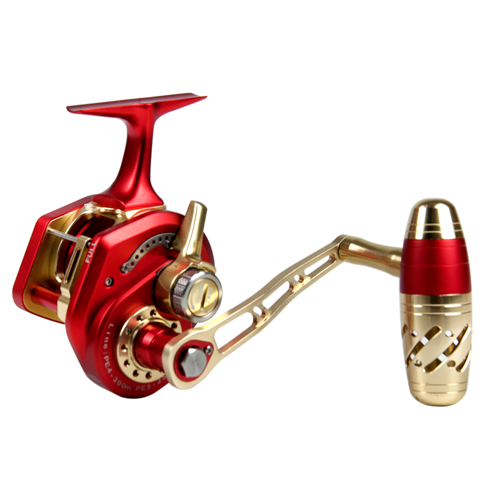 Baitcasting Reel - Mulinello da Pesca Jigging Rosso 70
