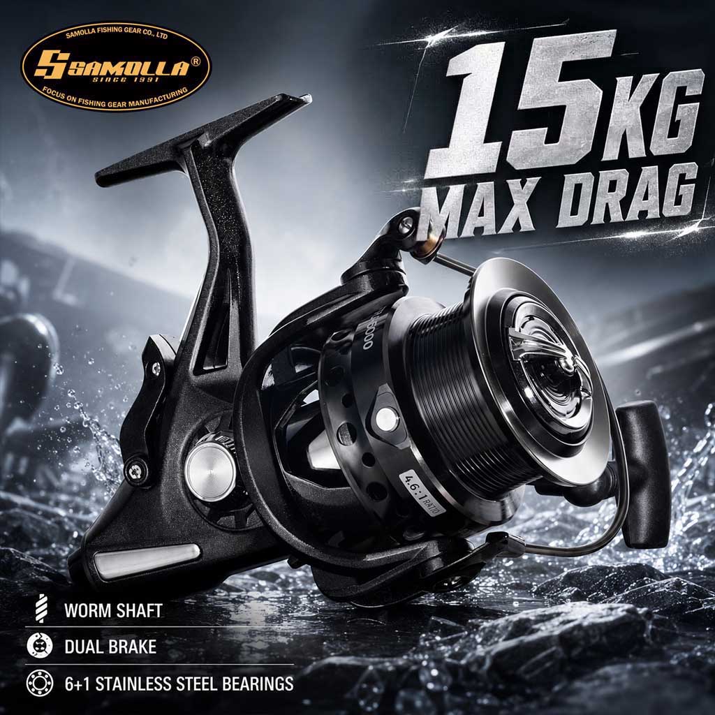 Reel Drag Knob - Mulinello da spinning SAMOLLA con doppio