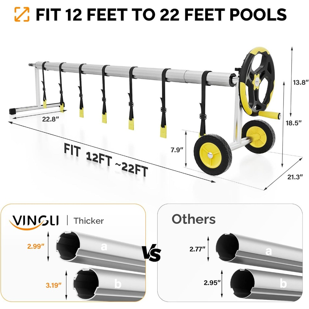 VINGLI 21FT Avvolgitore per Co - Reel Cover recensione e prezzo