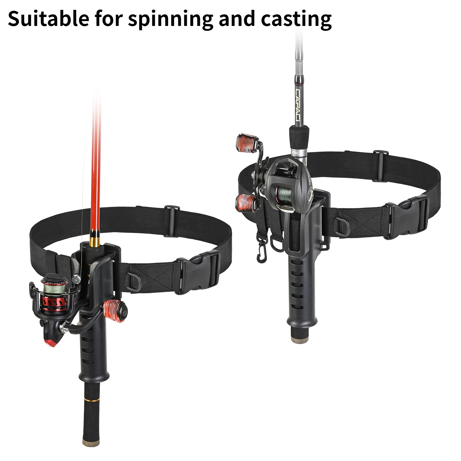 Hanging Fishing Waist Belt Rod - Spinning Reel recensione e prezzo