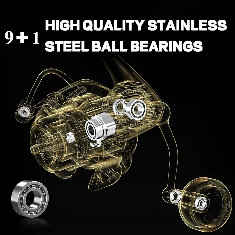 Mulinello da Pesca, 9+1 Cuscin - Spinning Reel recensione e prezzo