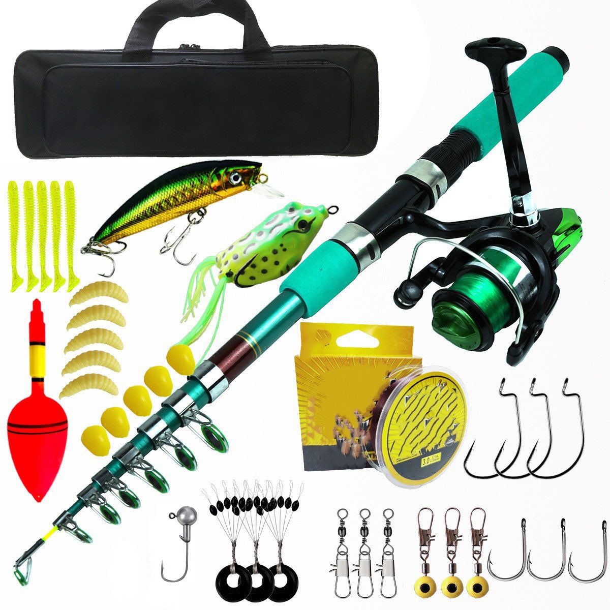 Kit Canna da Pesca Telescopica - Spinning Reel recensione e prezzo