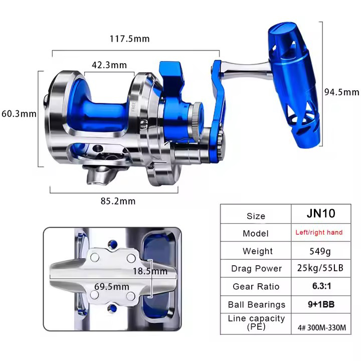 Mulinello da pesca CNC interam - Trolling Reel recensione e prezzo